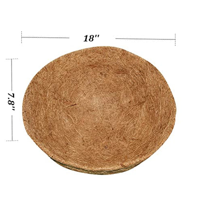 4PCS Coco Liner for Hanging Basket 18 Inch Round 100% Natural Planter Liner Replacement - color: 4pcs, size: 18inch