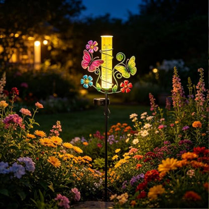 Butterfly Rain Gauge with 6 Inch Plastic Tube - color: Butterfly