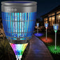 All‑in‑1 Solar Bug Zapper Outdoor, Electric Mosquito Killer Insect Trap - color: Gray