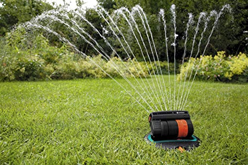 Gardena OS 140 pop-up Rectangular Sprinkler: Sprinkler System for Square and Rectangular Areas up to 140 m² in Size, Fitted Flush to The Ground (8223-20)