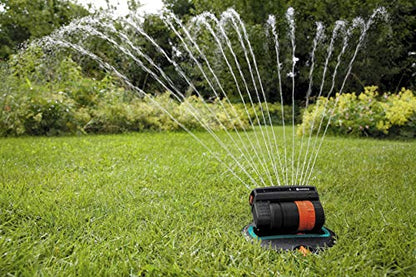 Gardena OS 140 pop-up Rectangular Sprinkler: Sprinkler System for Square and Rectangular Areas up to 140 m² in Size, Fitted Flush to The Ground (8223-20)