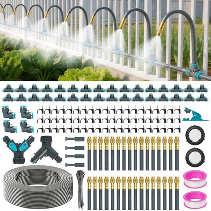 360°Adjustable Drip Irrigation System,200FT Irrigation System for Garden - size: 200Ft