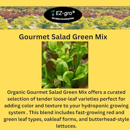 EZ-GRO Salad Green Mix Seeds Pod Kit (9) Compatible with Aerogarden Pods - size: 9 Pod