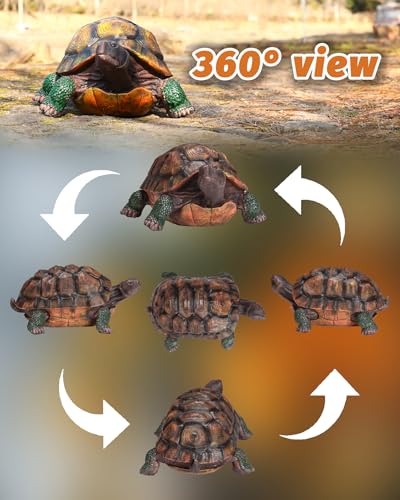 Turtle Statue,Resin Garden Sculpture Indoor/Outdoor Yard Lawn Ornament,Home Decor (Extra Large) - size: Extra Large