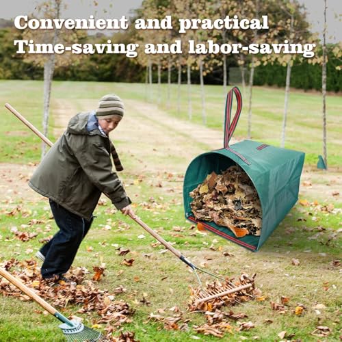 72 Gallon Leaf Collector 3-Pack Collapsible Yard Bags with Dustpan - style: 3 pack Yard Waste Bags