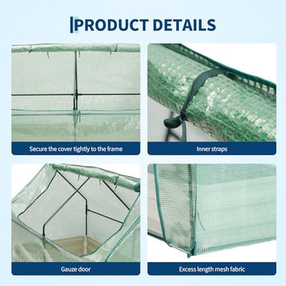 Garvee 6x3x1 FT Raised Garden Bed with PE Cover & Self-Watering System - color: Beige W/ Pe Cover, size: 6x3x1 ft