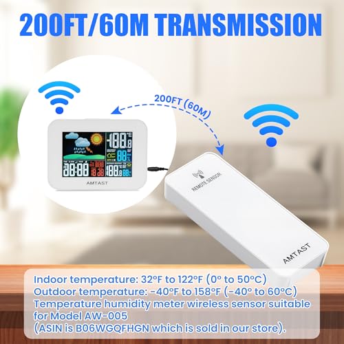 Wireless Weather Station Sensor Outside Sensors Remote AC Adapters - color: Outside Sensor