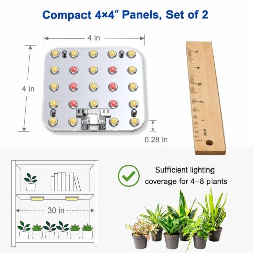 Under Shelf Grow Light, Auto Timer, Dimmable, Daylight White, 1-Pack - color: Daylight White