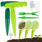 Seed Planter Tool 17-Piece Garden Dibber Set with Seed Dispenser