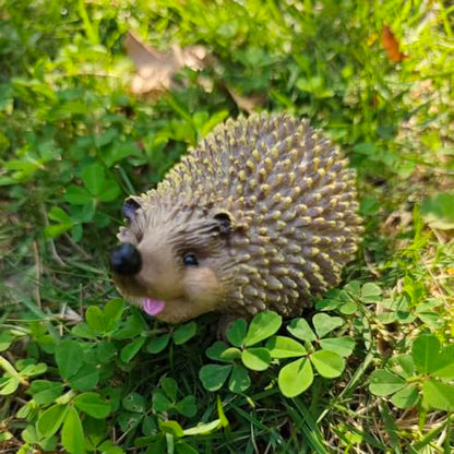 Hedgehog Figurines Sculpture Adorable Garden Statue Decoration