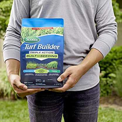 Scotts Turf Builder Triple Action Built for Seeding, 4.3 lbs. - size: 1,000 sq. ft., style: Triple Action