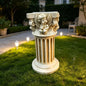 18.11" Angel Column Pedestal Stand, Resin Roman Pillar Decor - color: Angel Column Pedestal