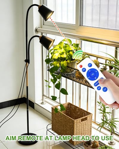 Standing Plant Grow Light, LED Growing Light Full Spectrum for Indoor Plants，4/8/12H Timer, 10-Level Brightness,Flow Grow Light for Tall Large Indoor Plants - size: Dual Head Bendable Light
