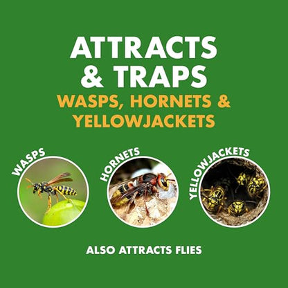 Spectracide Wasp, Hornet & Yellowjacket Trap Refill, 1 Count - size: Trap Refill (Pack of 1)