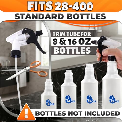 Spray Bottle Nozzle Replacement 5 Pack, 8-32oz Bottles (Multicolor) - color: 6 Pcs Multicolor v1