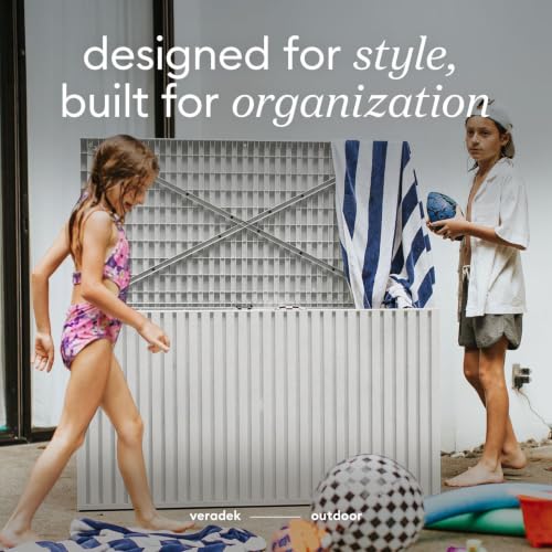 Veradek Everything Box - 120-Gallon Outdoor Storage Box - color: White