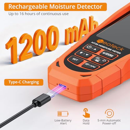 Neoteck 6 in 1 Moisture Meter-Wood Wall Concrete Drywall Plaster Screed