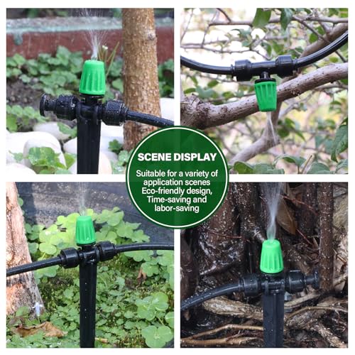 Kalolary 75FT Quick-Connect Drip Irrigation System Kit - size: 75FT Drip Irrigation System Kit