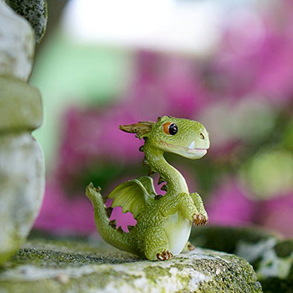 Top Collection 4412 Miniature Fairy Garden & Terrarium Mini Dragon Statue, Small