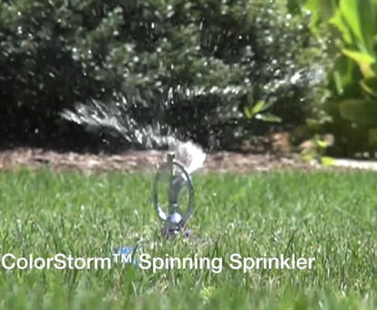 Dramm 15073 ColorStorm Spinning Sprinkler, Yellow - color: Yellow