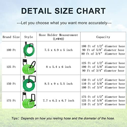 Hose Hanger, Heavy Duty Metal Hose Holder Wall Mount - color: Hose Holder 150 Ft
