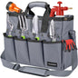 Housolution 14Inch Garden Tote Bag, 900D Standable, Gray - color: Gray