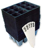 The Hydroponic City Seed Starter Tray, 720 Cells (120 Trays - 6 Cells Per Tray) + Plant Stakes