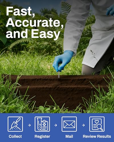 EarthWorks for Home Soil Test Kit, pH and Nutrient Lab Analysis, 1 kit