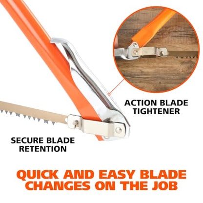 GreatNeck 24 Inch Bow Saw for Brush Clearing and Dry Wood Cutting - size: 24 Inch, style: Saw