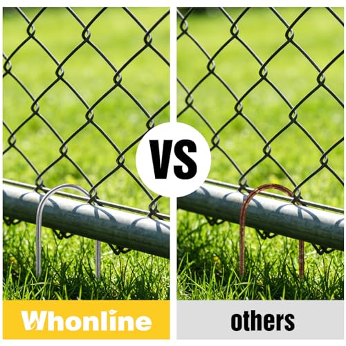 Whonline 22 Pack Landscape Staples, 6 Inch Round-top Garden Stakes - color: 6 Inch/Round Top-22 Pcs
