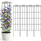 ARIFARO 4Pack 47'' Metal Garden Trellis for Climbing Plants Outdoor - size: 47 inches