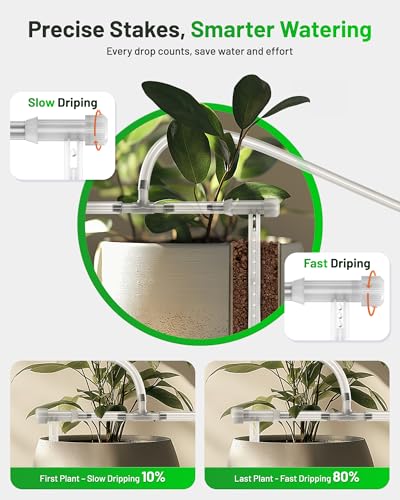 [All-New 2027] Automatic Plant Waterer for Indoor, Unistyle Plant Watering Devices for Potted Plants, Drip Irrigation System with Programmable