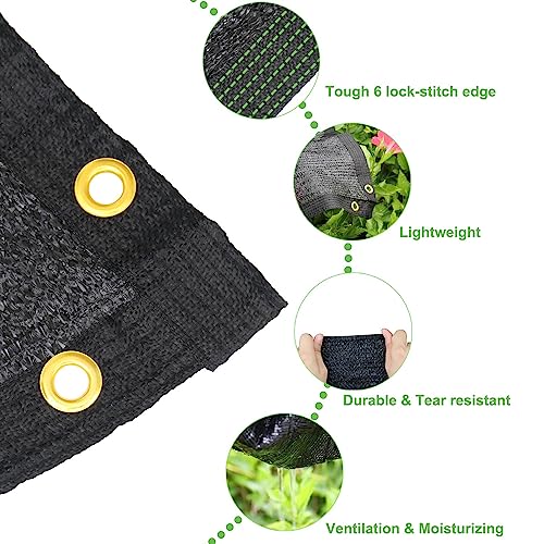 Mklsit 70% Shade Cloth for Garden, 20x20 FT Breathable Sun Shade Mesh Tarp - size: 20ft x 20ft 70%