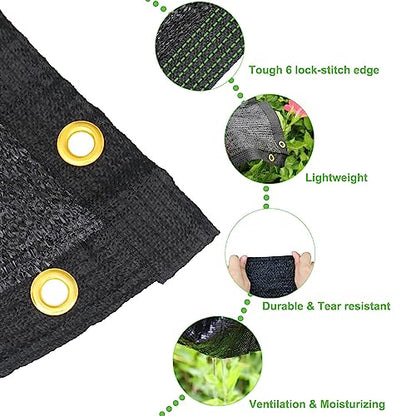 Mklsit 70% Shade Cloth for Garden, 20x20 FT Breathable Sun Shade Mesh Tarp - size: 20ft x 20ft 70%