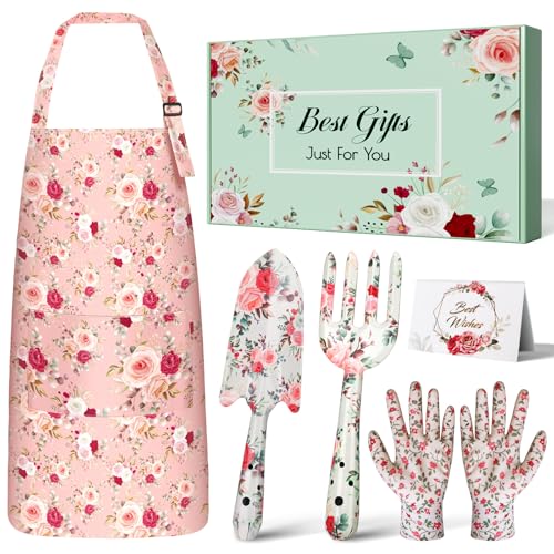 Gardening Gifts for Women, Garden Tools, Birthday Gifts for Mom Grandma - style: Pink