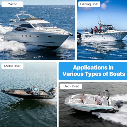 Marine Deck Storage Box with Latch, Thickened ABS Boat Embedded Storage Box, 180° Deck Hatch Lid Opening & 270° Rotating Latch, Marine Boat Tool Box for Bass, Pontoon, Center Console, Yacht, Car, Home