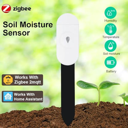 Haozee Intelligent Soil Moisture Sensor, 3 Pack, Zigbee Hub Required - color: 3 Pack