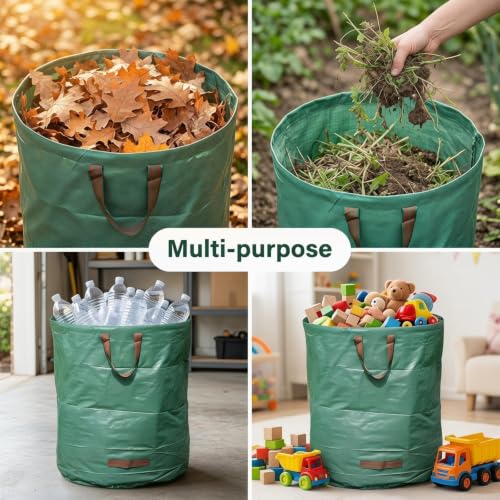 Reusable Yard Waste Bags,6 pack,72 Gallon,Extra Durable