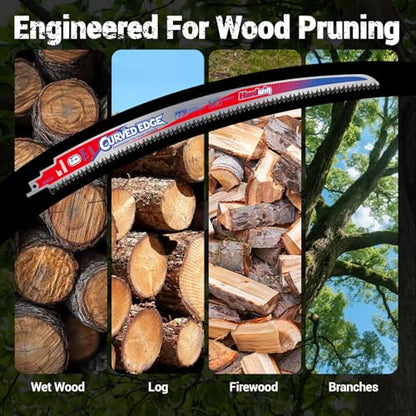 15-Inch Pruning Reciprocating Saw Blades, 6 TPI, Japanese Teeth, 3-Pack