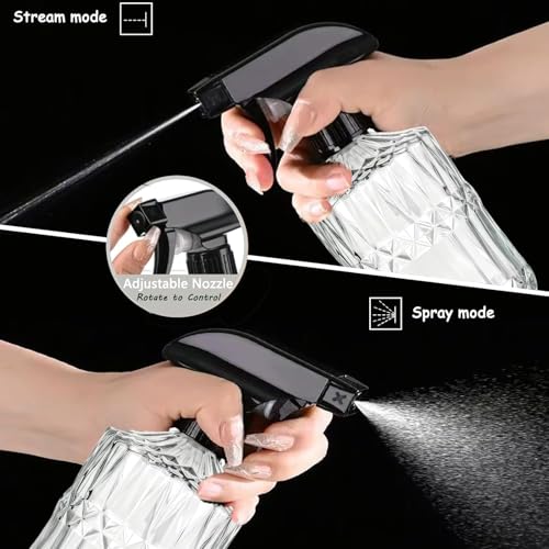 Clear Glass Handheld Spray Bottle, 2pack - color: Clear