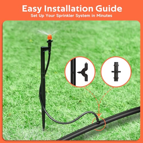 180 Degree Irrigation Sprinkler Heads: Drip Emitters with 12 Inch Stake - color: 10pcs 180° Micro Sprinkler Heads