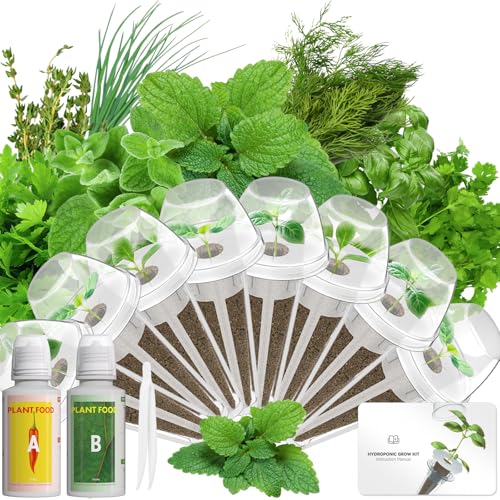 LYKOCLEAN Herb Seed Pod Kit Compatible with AeroGarden Hydroponics Growing System, Complete Indoor Gardening Supply (Herb, 8-pods) - color: Herb, size: 8-pods
