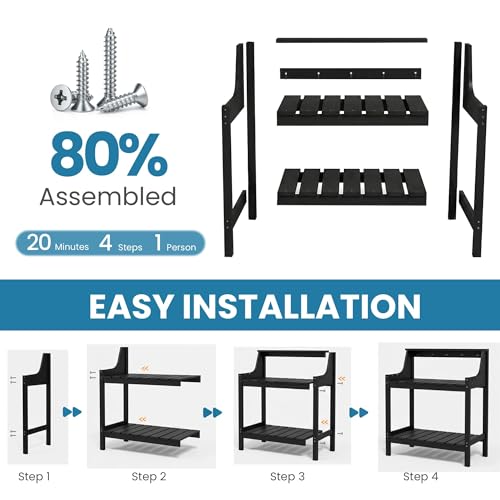 Potting Table–Storage,Workstation - color: Black