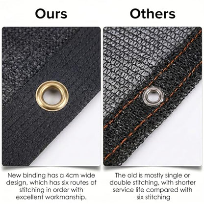 10' x 20' Garden Shade Cloth, 50% Sunblock Mesh with Grommets - size: 10'x20'