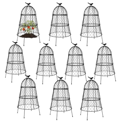 Garden Cloches for Plants, Large Plant Protectors from Animals, Pack 10 - size: Pack of 10