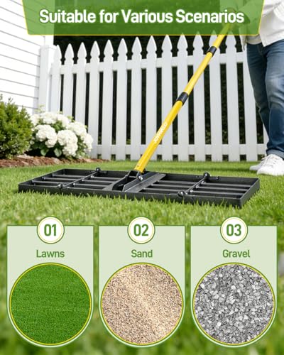 Joyhalo 36in Lawn Leveling Rake - size: 36in