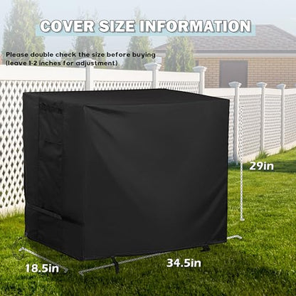 Outdoor Raised Garden Bed Cover for Best Choice Products 34x18x30in Raised Garden Bed, Outdoor Planter Box Stand Cover for Mobile Elevated Wood Planter/Planting Bed - size: 34.5"L x 18.5"D x 29"H