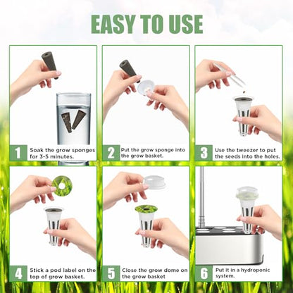 115Pcs Hydroponic Pods Supplies for Aerogarden Pods - size: 115 pcs