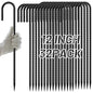 AAGUT Rebar Stakes 12 Inch J Hook, Premium Anti-Rust Tent Stakes for Canopy - color: Black J-12 Inch-Φ1/4", size: 32pcs