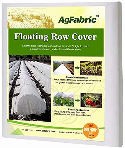 Agfabric 2 Pack Floating Row Covers 0.55oz 10x15Ft Plant Covers Freeze Protection, Frost Cloth for Vegetables - size: 0.55oz,10'*15'